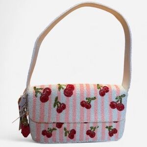 Cherry beaded Shoulder Bag